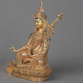 Handmade Guru Rinpoche Statue | Full Gold-Plated Copper - S-P-BA-FG-CG-GR-00206
