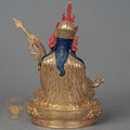 Handmade Guru Rinpoche Statue | Full Gold-Plated Copper - S-P-BA-FG-CG-GR-00206