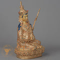 Handmade Guru Rinpoche Statue | Full Gold-Plated Copper - S-P-BA-FG-CG-GR-00206
