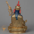 Handmade Guru Rinpoche Statue | Full Gold-Plated Copper - S-P-BA-FG-CG-GR-00207