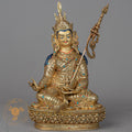 Handmade Guru Rinpoche Statue | Full Gold-Plated Copper - S-P-BA-FG-CG-GR-00207
