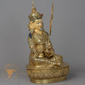 Handmade Guru Rinpoche Statue | Full Gold-Plated Copper - S-P-BA-FG-CG-GR-00208