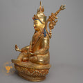 Handmade Guru Rinpoche Statue | Fully Gold-Plated Copper - S-B-HT-FG-C-GR-00156