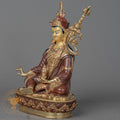 Handmade Guru Rinpoche Statue | Half Gold-Plated Copper - S-P-BA-HG-CG-GR-00214