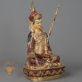 Handmade Guru Rinpoche Statue | Half Gold-Plated Copper - S-P-BA-HG-CG-GR-00214
