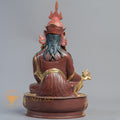 Handmade Guru Rinpoche with Yeshe Tsogyal & Mandarava Statue | Half Gold-Plated Copper - S-B-BA-HG-C-GR-00172