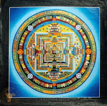 Handmade Kalachakra Mandala Thangka - T-B-HT-BB-KM-0010