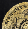 Handmade Mandala Thangka of Eternal Harmony - T-PS-SS-BB-M-0010