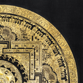 Handmade Mandala Thangka of Eternal Harmony - T-PS-SS-BB-M-0010