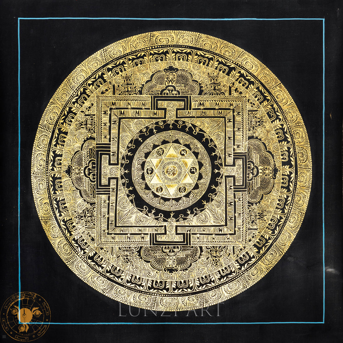 Handmade Mandala Thangka of Eternal Harmony - Thangka