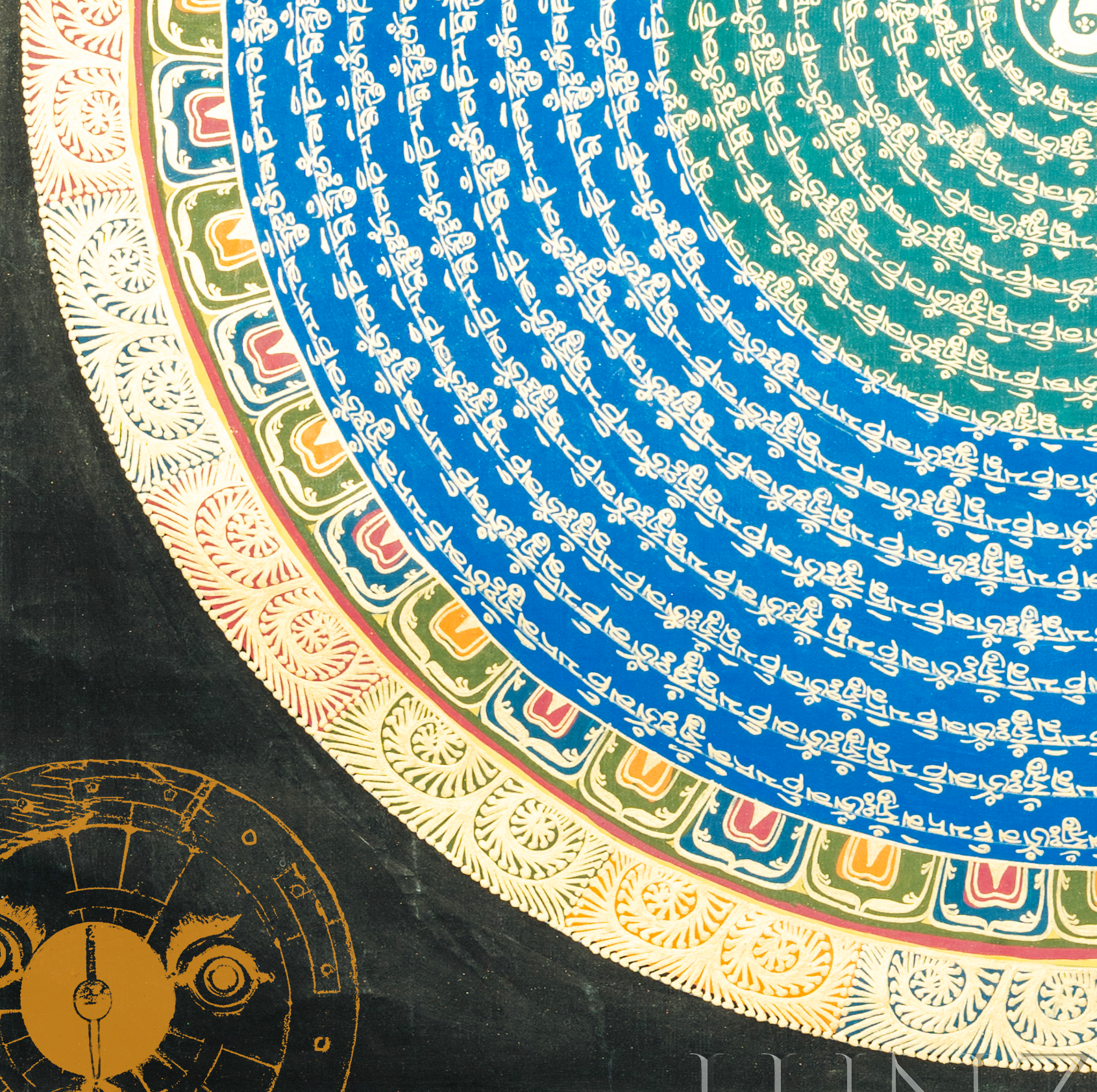 Handmade Mandala Thangka of Infinite Blessings - T-PS-SS-BB-CMM-0013