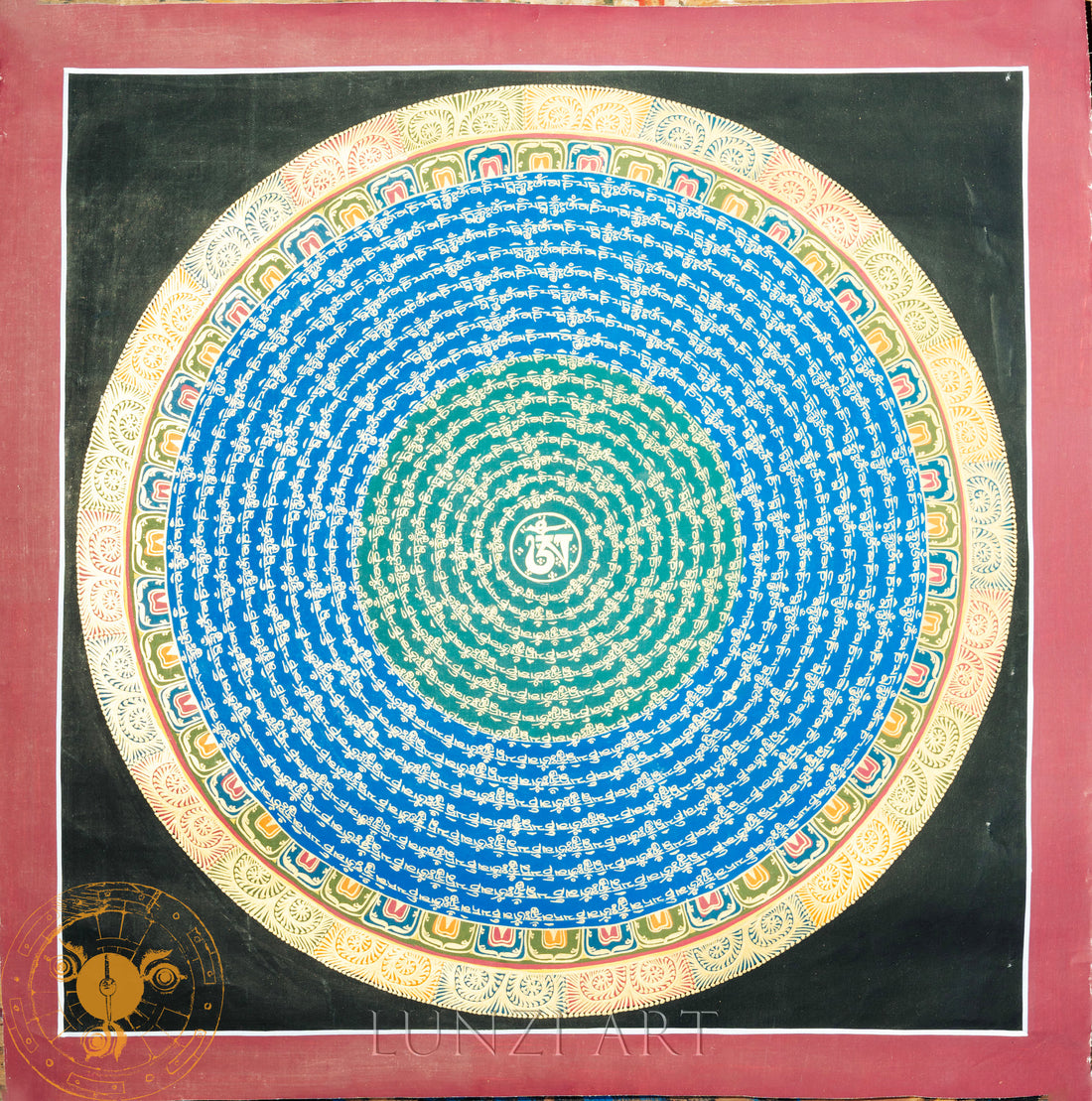 Handmade Mandala Thangka of Infinite Blessings - Thangka