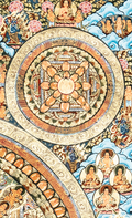 Handmade Traditional Mandala Thangka of Sacred Enlightenment - T-PS-SS-BB-TM-0016