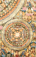 Handmade Traditional Mandala Thangka of Sacred Enlightenment - T-PS-SS-BB-TM-0016