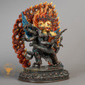 Handmade Vajrakilaya Statue | Copper Face Painted - S-B-RM-C-VK-00175