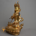 Handmade Vajrasattva Statue | Full Gold-Plated - S-B-HT-FG-C-VS-0152