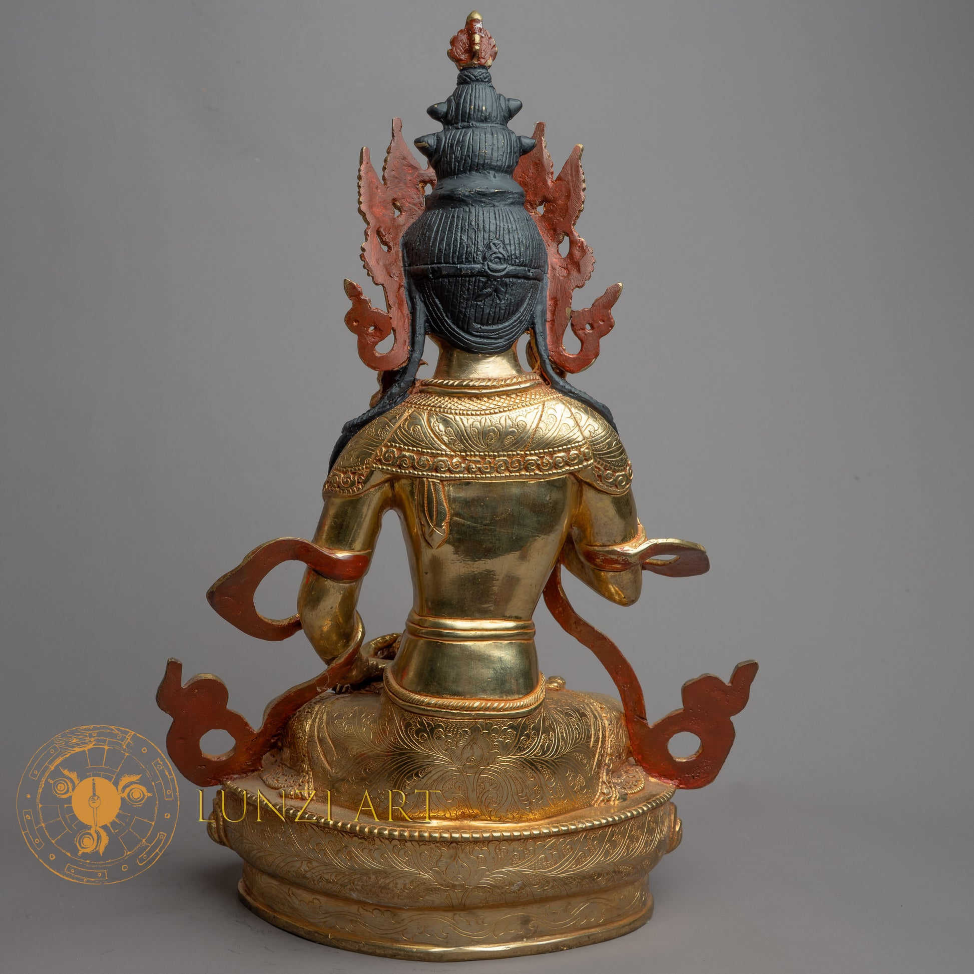 Handmade Vajrasattva Statue | Full Gold-Plated - S-B-HT-FG-C-VS-0152