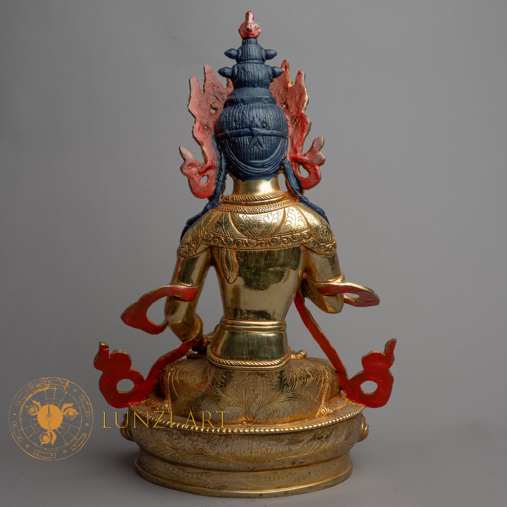 Handmade Vajrasattva Statue | Fully Gold-Plated Copper - S-B-HT-FG-C-VS-0146
