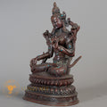 Handmade White Tara Statue | Copper Oxidize - S-B-RM-C-WT-00179