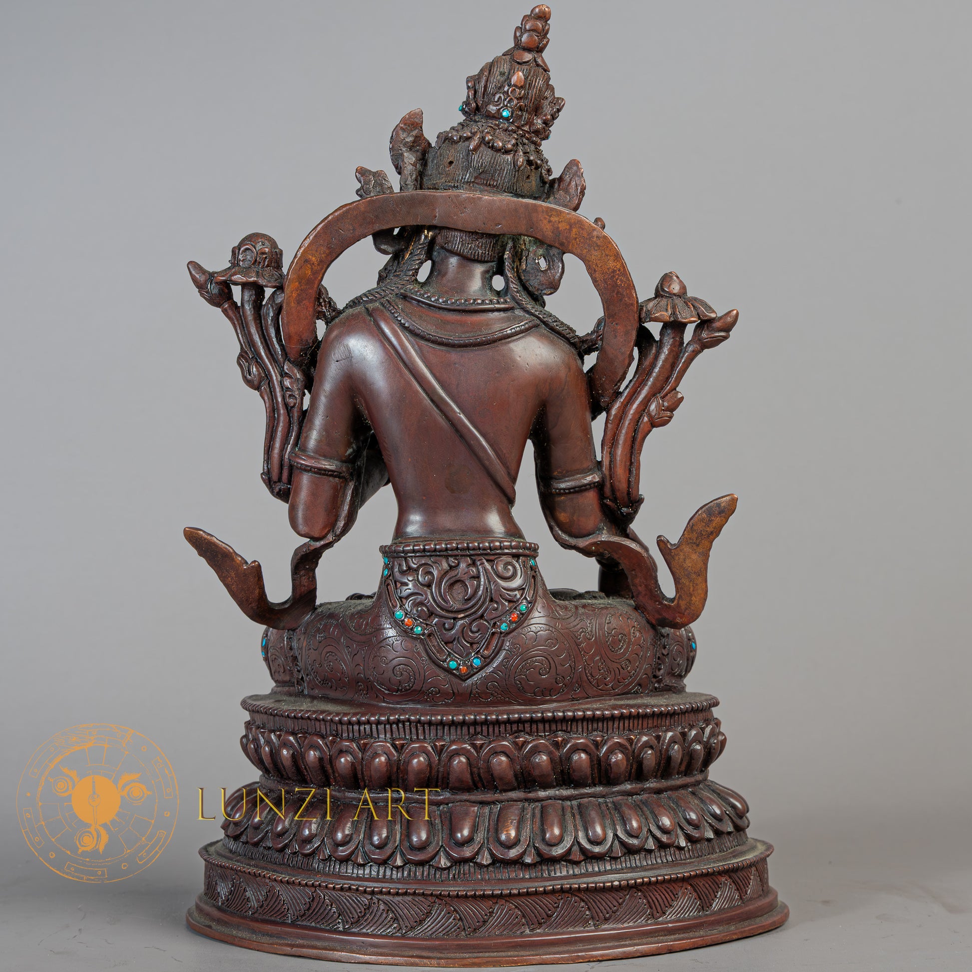 Handmade White Tara Statue | Copper Oxidize - S-B-RM-C-WT-00179