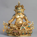 Handmade Zambala Statue | Fully Gold-Plated Copper - S-B-BA-FG-C-Z-00168
