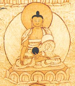 Handpainted 108 Shakyamuni Buddha Thangka - T-S-BT-RB-AU-SB-0075