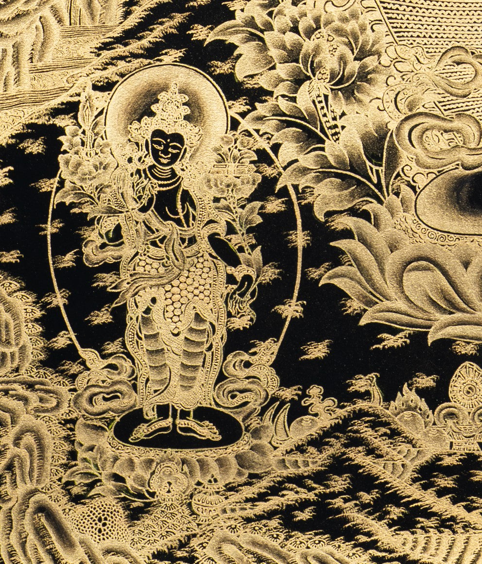 Handpainted Avalokiteshvara (Chenrezig) Thangka - T-S-BT-BB-A-0003