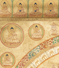 Handpainted Buddha Mandala Thangka - T-S-BT-RB-AU-BM-0076