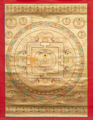 Handpainted Buddha Mandala Thangka - Thangka