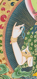 Handpainted Chengresi Thangka - T-S-BT-GB-AU-C-0078