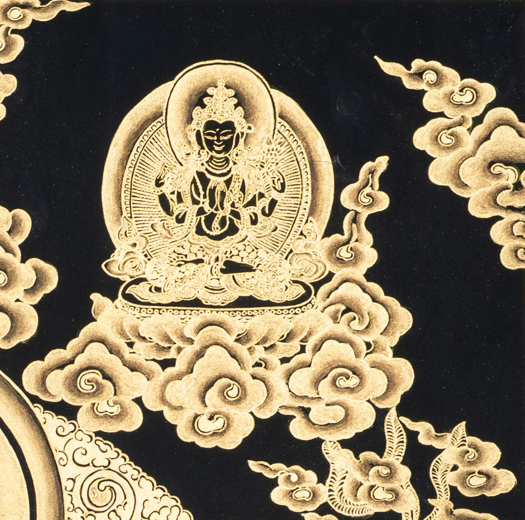 Handpainted Green Tara Thangka - T-S-BT-BB-GT-0002