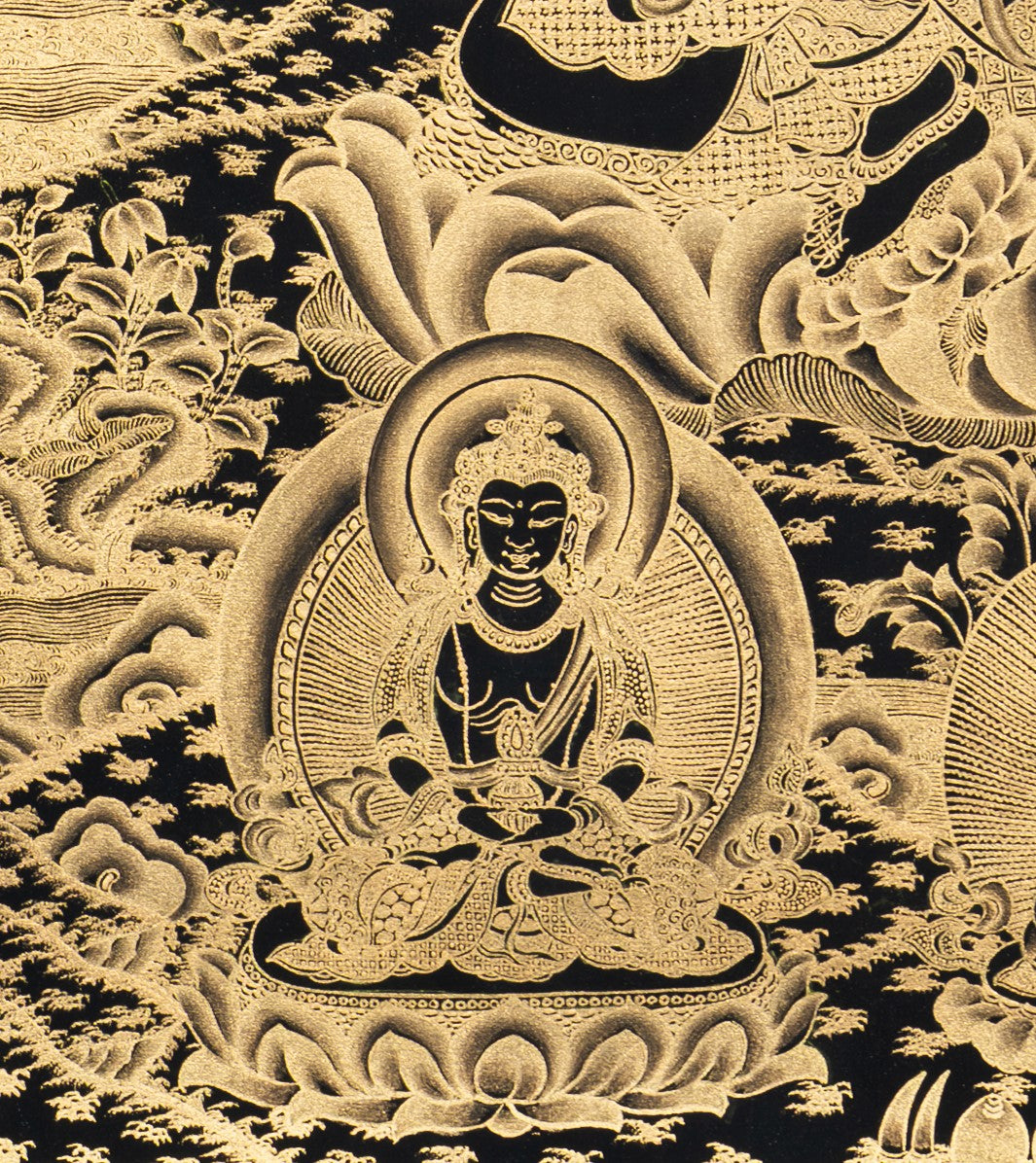 Handpainted Green Tara Thangka - T-S-BT-BB-GT-0002