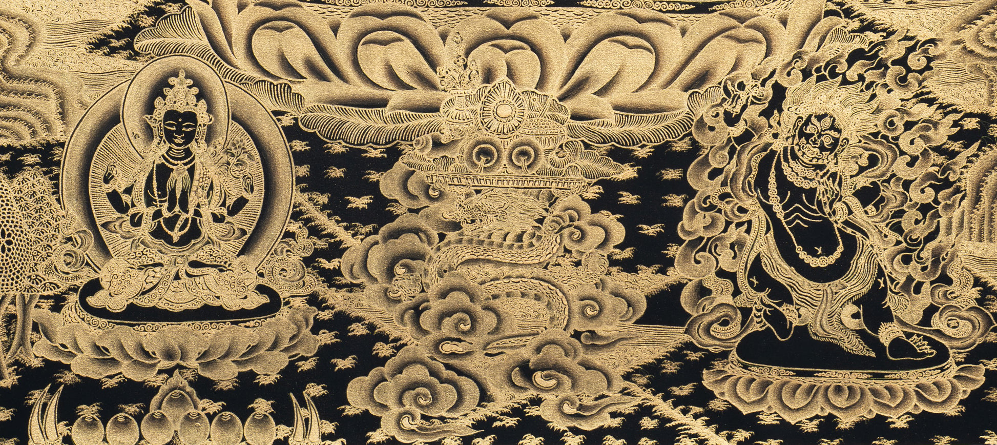 Handpainted Manjushree Thangka - T-S-BT-BB-M-0001
