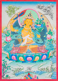 Handpainted Manjushree Thangka - T-S-BT-RB-AU-M-0080