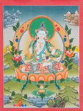 Handpainted Vajrasattva Thangka - T-S-BT-RB-AU-V-0079