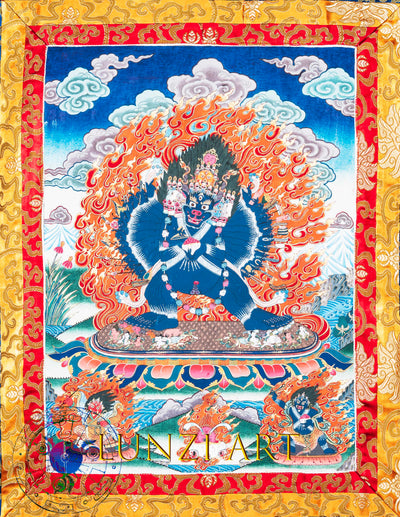Handpainted Yamantaka Thangka - T-B-AS-BB-Y-0014