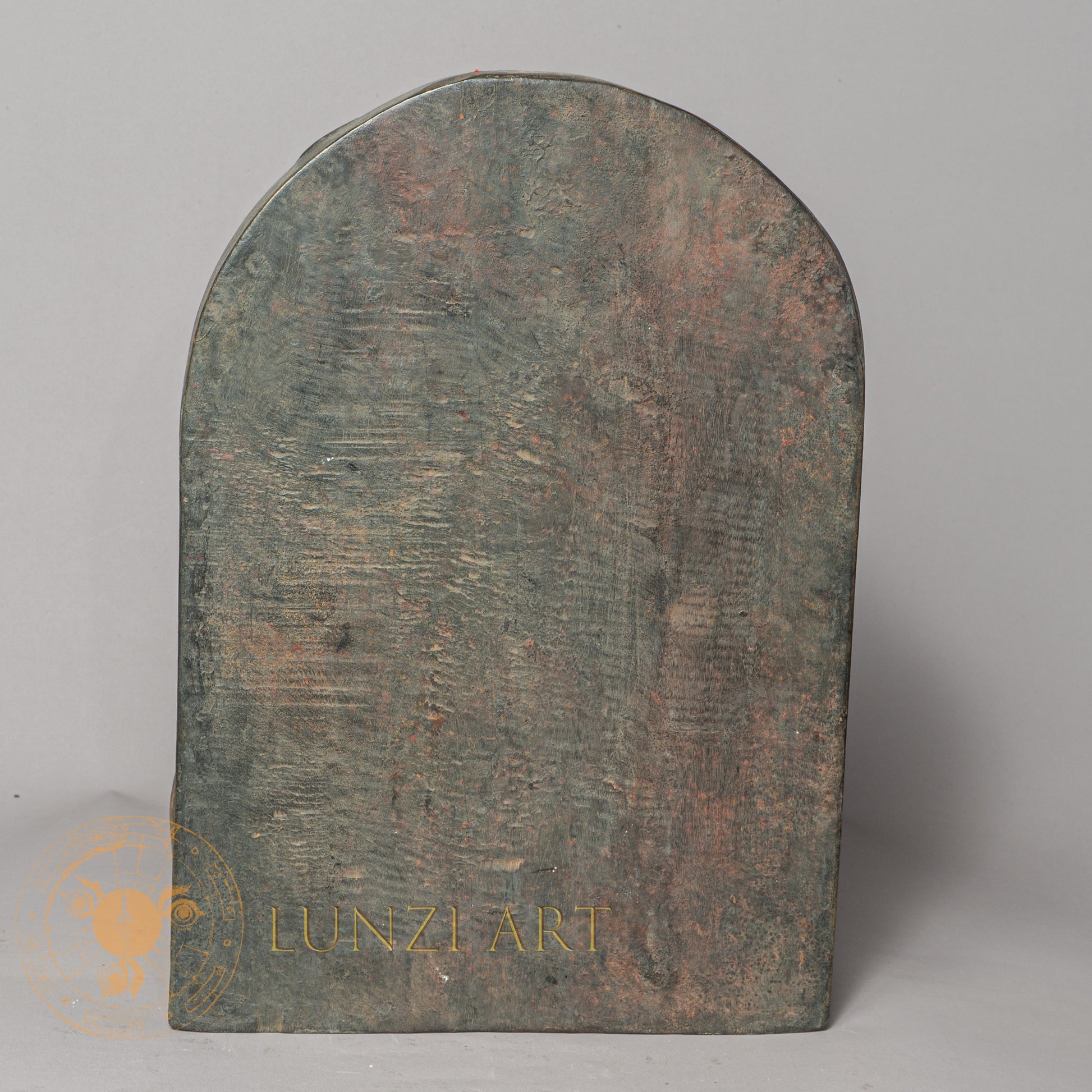 Hevajra Temple Altar | Hand-Carved Wood & Clay Tantric Relief - w-s-sh-la-0008