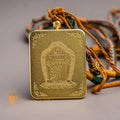 Jambhala Ghau Thangka Locket: Deity of Abundance & Prosperity - Thangka