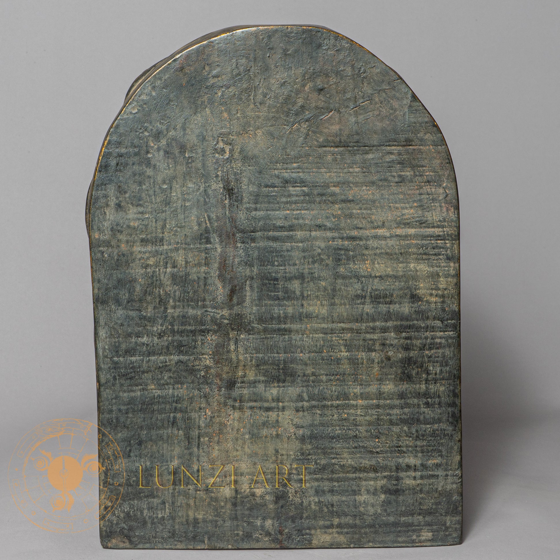 Jambhala Temple Altar | Hand-Carved Wood & Clay Multi-Deity Relief - w-s-sh-ja-0003