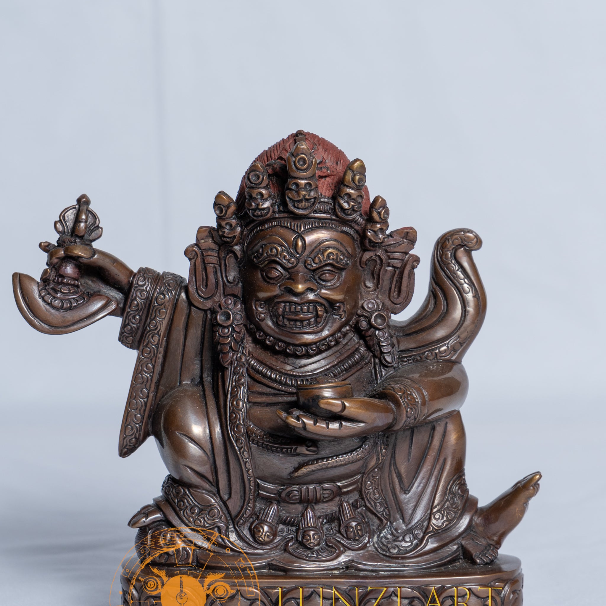 Kagyu Mahakala statue | Copper Oxidized - statues