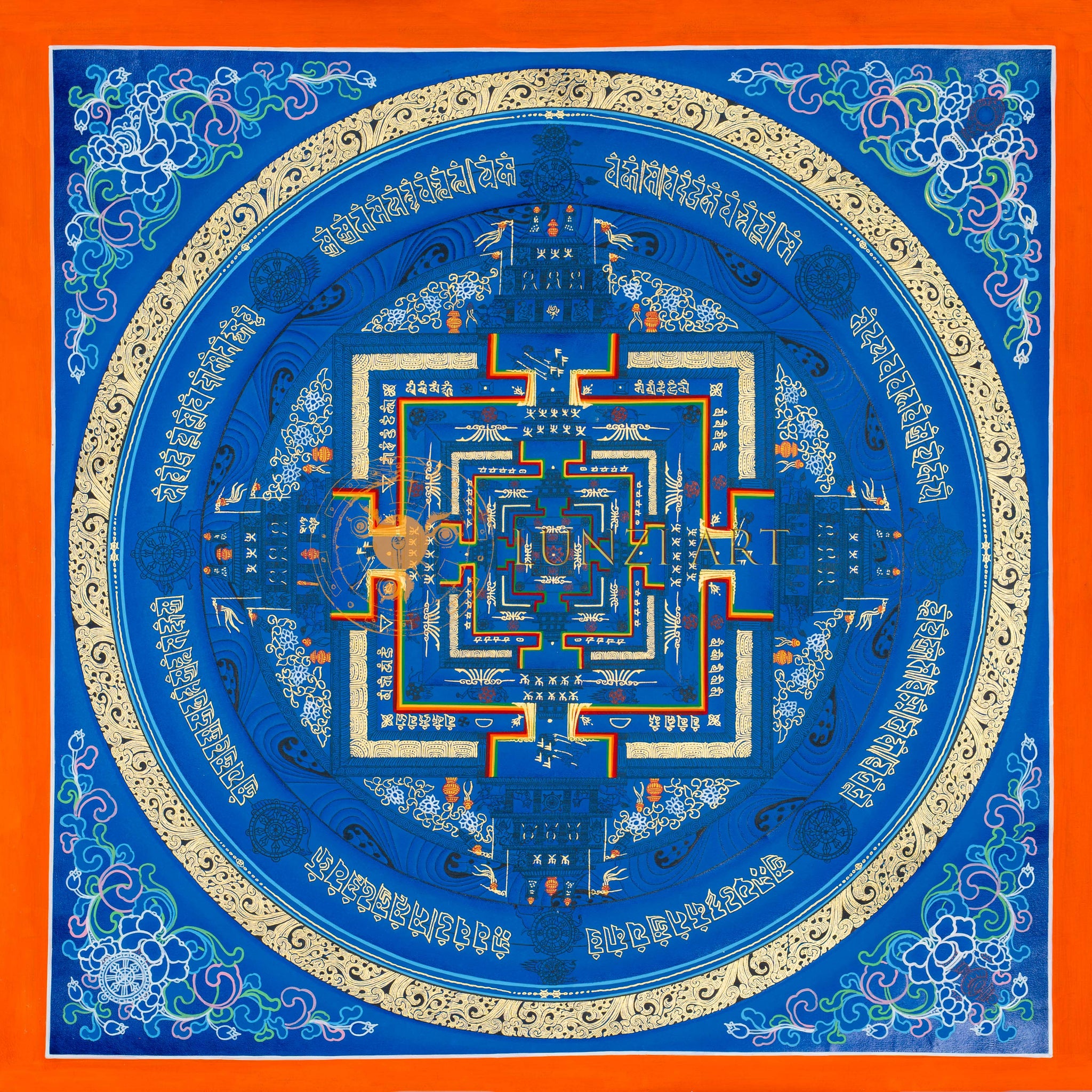 Kalachakra Mandala Thangka: A Cosmic Journey in Art - Thangka