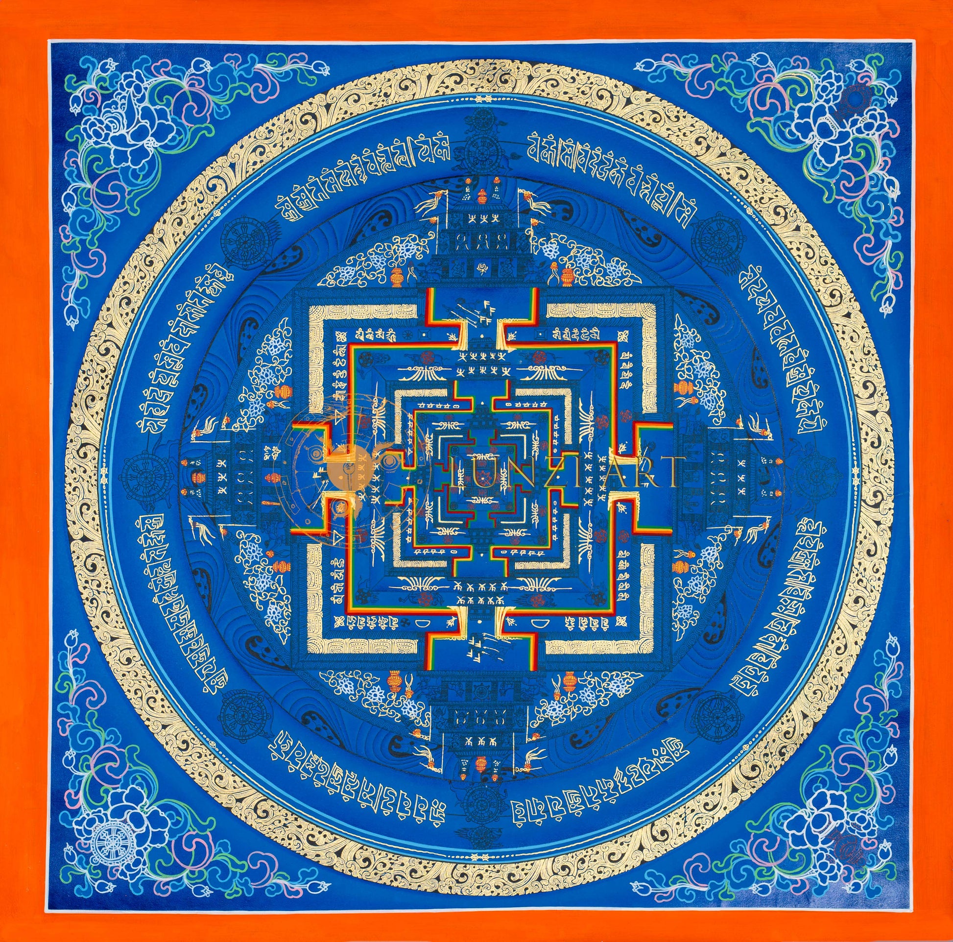 Kalachakra Mandala Thangka: A Cosmic Journey in Art - Thangka