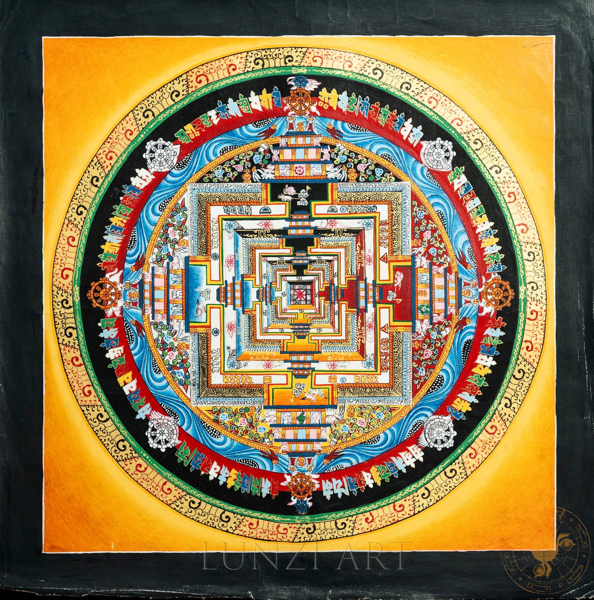 Kalachakra Mandala Thangka | Buddhist Sacred Art - T-HT-BB-KM-0020