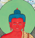 Amitabha Buddha Thangka: The Ruby Light of Sukhavati - T-B-HT-BB-AB-0054