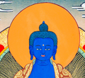 Medicine Buddha Thangka: The Lapis Healer of Souls - T-B-HT-BB-MB-0064