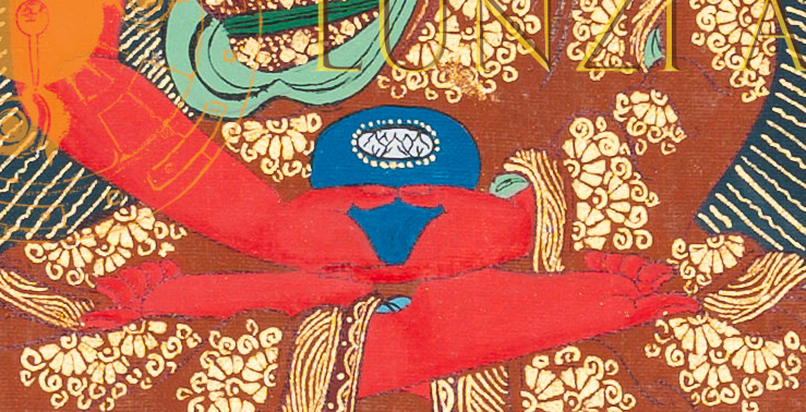 Amitabha Buddha Thangka: The Ruby Light of Sukhavati - T-B-HT-BB-AB-0054