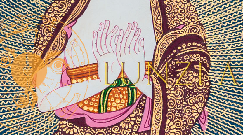 Vairochana Thangka: The Radiant Lord of Infinite Light - T-B-HT-RB-V-0065