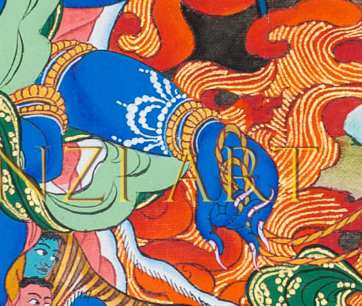 Mahakala Thangka: The Powerful Protector - T-B-HT-BB-SAM-0059