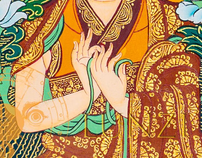 Je Tsongkhapa Thangka: The Radiant Master of Wisdom - T-B-HT-BB-C-0062