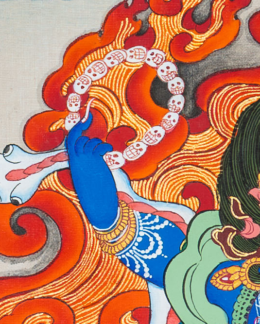 Mahakala Thangka: The Powerful Protector - T-B-HT-BB-SAM-0059